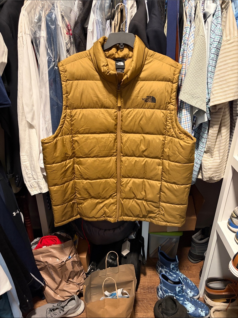 The North Face Men's Tan Down Puffer Vest